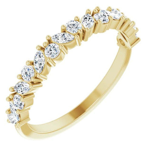 14K Gold 1/2 CTW Diamond Anniversary Band 14K Yellow Gold