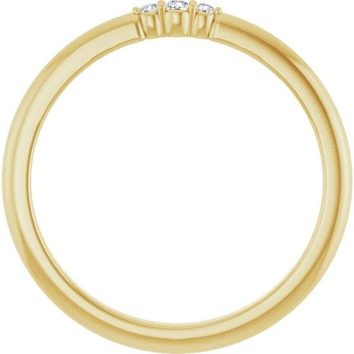 14K Gold .03 CTW Natural Diamond Stackable Ring 14K Yellow Gold