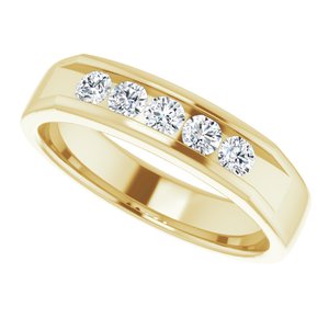 Diamond - Nora - 14K Yellow Gold 1/2 CTW Lab-Grown Diamond Band