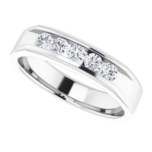 Diamond - Nora - 14K White Gold 1/2 CTW Lab-Grown Diamond Band