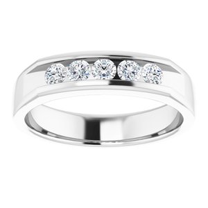 Diamond - Nora - 14K White Gold 1/2 CTW Lab-Grown Diamond Band