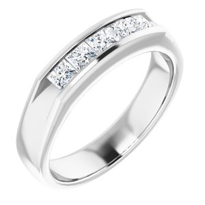 Diamond - Nora - 14K White Gold 3/4 CTW Natural Diamond Band
