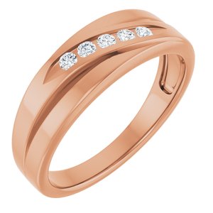 Diamond - Scarlett - 14K Rose Gold 1/6 CTW Lab-Grown Diamond Band