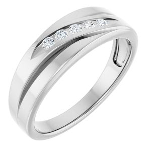 Diamond - Scarlett - Platinum 1/6 CTW Lab-Grown Diamond Band