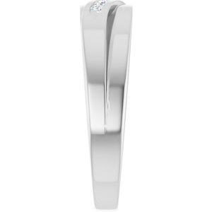 Diamond - Scarlett - Platinum 1/10 CTW Natural Diamond Band