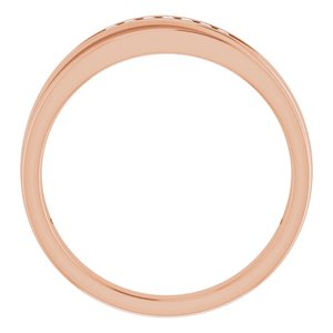 Diamond - Scarlett - 14K Rose Gold 1/10 CTW Natural Diamond Band