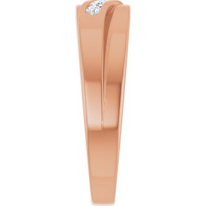 Diamond - Scarlett - 14K Rose Gold 1/6 CTW Lab-Grown Diamond Band
