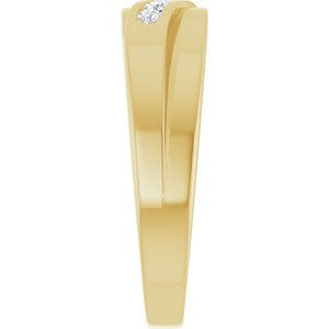 Diamond - Scarlett - 14K Yellow Gold 1/6 CTW Lab-Grown Diamond Band