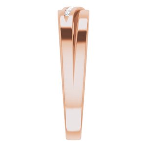 Diamond - Scarlett - 14K Rose Gold 1/10 CTW Natural Diamond Band