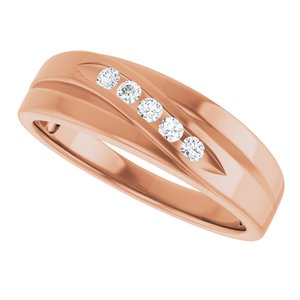 Diamond - Scarlett - 14K Rose Gold 1/6 CTW Lab-Grown Diamond Band