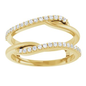 Classic - Luisa - 14K Yellow Gold 1/4 CTW Lab Grown Diamond Ring Guard