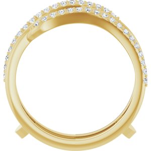 Classic - Luisa - 14K Yellow Gold 1/4 CTW Lab Grown Diamond Ring Guard