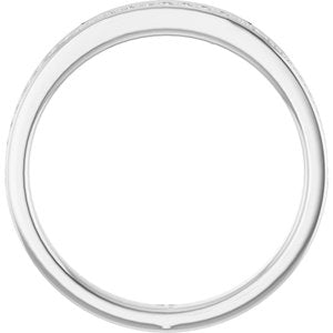Pave - Lacey - 14K White Gold 1/8 CTW Natural Diamond Band