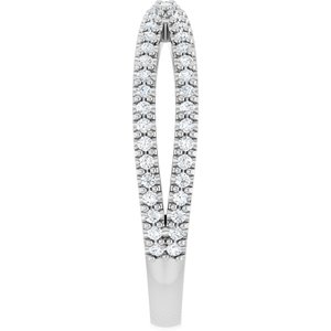 Curved - Paris - Platinum 1/3 CTW Natural Diamond Contour Band