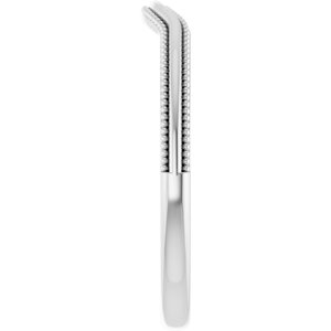 Plain - Anna - Platinum Beaded Edge Contour Band