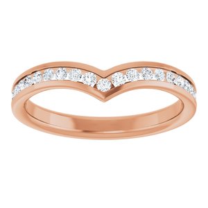 New Trends - Dorota - 14K Rose Gold 1/4 CTW Lab Grown Diamond Band