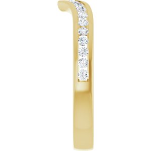 New Trends - Dorota - 14K Yellow Gold 1/4 CTW Lab Grown Diamond Band