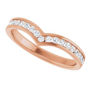 New Trends - Dorota - 14K Rose Gold 1/4 CTW Lab Grown Diamond Band