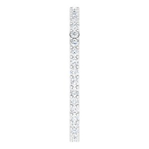 Eternity Rings - Raina - Platinum 3/8 CTW Natural Diamond Size 4.5