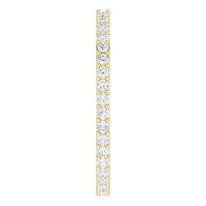 Eternity Rings - Raina - 14K Yellow Gold 3/8 CTW Natural Diamond Size 4.5