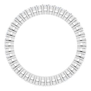 Eternity Rings - Raina - Platinum 3/8 CTW Natural Diamond Size 4.5