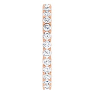 Eternity Rings - Raina - 14K Rose Gold 7/8 CTW Lab-Grown Diamond