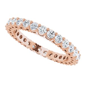 Eternity Rings - Raina - 14K Rose Gold 7/8 CTW Lab-Grown Diamond