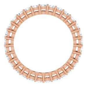 Eternity Rings - Raina - 14K Rose Gold 7/8 CTW Lab-Grown Diamond