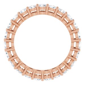 Eternity Rings - Raina - 14K Rose Gold 1 3/8 CTW Natural Diamond Size 4.5