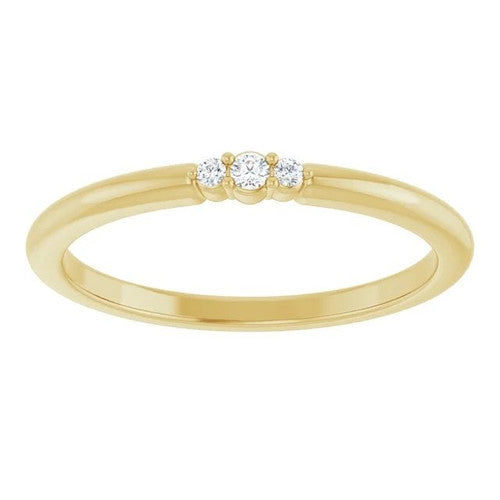 14K Gold .03 CTW Natural Diamond Stackable Ring 14K Yellow Gold