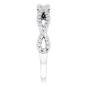 Pave - Asha - Platinum 1/4 CTW Natural Diamond Anniversary Band