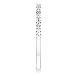 Pave - Diya - 14K White Gold 1/10 CTW Natural Diamond Anniversary Band