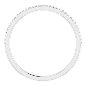 Pave - Diya - 14K White Gold 1/10 CTW Natural Diamond Anniversary Band
