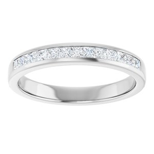 Diamond - Charlotte - 14K White Gold 5/8 CTW Natural Diamond Band