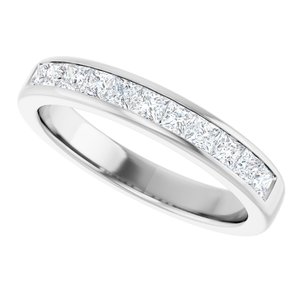 Diamond - Charlotte - Platinum 1 CTW Natural Diamond Band