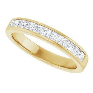 Diamond - Charlotte - 14K Yellow Gold 1 CTW Natural Diamond Band