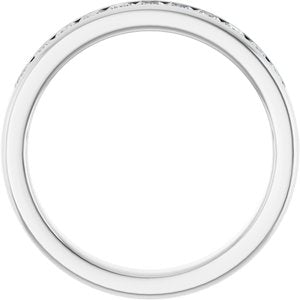 Diamond - Charlotte - Platinum 1 CTW Natural Diamond Band