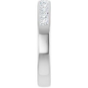 Diamond - Charlotte - Platinum 1 CTW Natural Diamond Band
