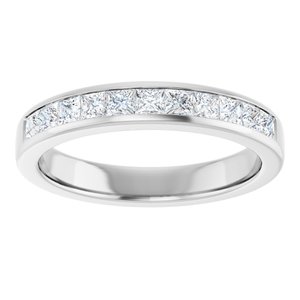 Diamond - Charlotte - Platinum 1 CTW Natural Diamond Band