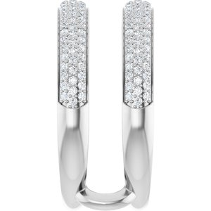 Classic - Fabiola - 14K White Gold 1/2 CTW Natural Diamond Ring Guard
