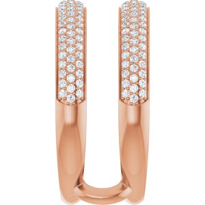 Classic - Fabiola - 14K Rose Gold 1/2 CTW Natural Diamond Ring Guard
