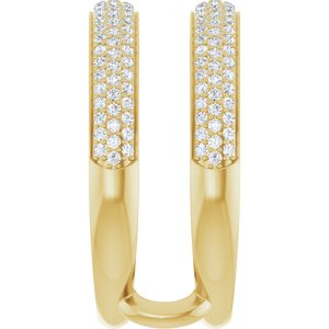Classic - Fabiola - 14K Yellow Gold 1/2 CTW Natural Diamond Ring Guard