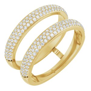 Classic - Fabiola - 14K Yellow Gold 1/2 CTW Natural Diamond Ring Guard