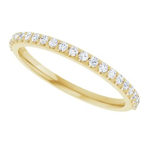 14K Yellow Gold - Ainsley - 1/4 CTW Natural Diamond Anniversary Band