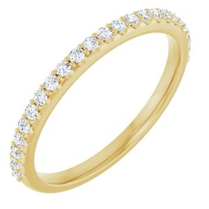14K Yellow Gold - Ainsley - 1/4 CTW Natural Diamond Anniversary Band