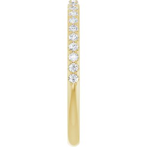 14K Yellow Gold - Ainsley - 1/4 CTW Natural Diamond Anniversary Band
