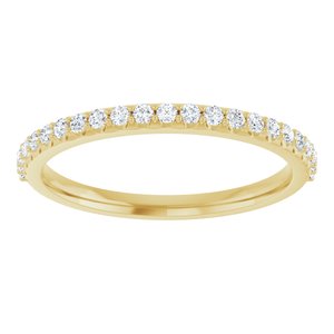 14K Yellow Gold - Ainsley - 1/4 CTW Natural Diamond Anniversary Band