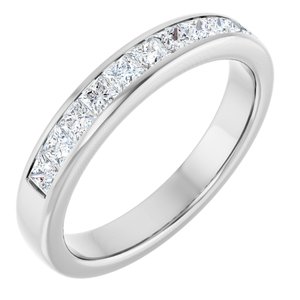 Diamond - Charlotte - Platinum 1 CTW Natural Diamond Band