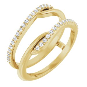 Classic - Luisa - 14K Yellow Gold 1/4 CTW Natural Diamond Ring Guard