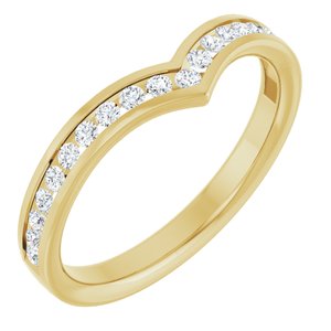 New Trends - Dorota - 14K Yellow Gold 1/4 CTW Lab Grown Diamond Band